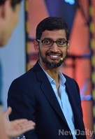 [포토] 구글캠퍼스 간담회에 참석한 '선다 피차이' 부사장