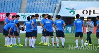 [포토] 베네수엘라와 친선경기 앞둔 축구국가대표팀