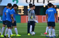 [포토] 베네수엘라 전 대비하는 국가대표팀