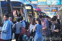 [포토] 5일 오후 추석 귀성행렬 점차늘어