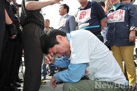 [포토] 실험단식 11일째 진행중인 신동욱 총재