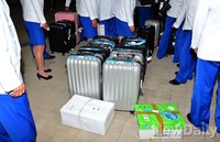 [포토] 북한선수들의 짐 가방