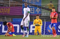 [포토] 한국-사우디, 승리 세리모니하는 선수들