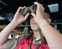 [포토] 왕건함, 총원 전투배치 훈련