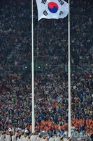 [인천AG] 인천아시안게임 개막식의 태극기 물결