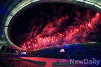 [인천AG] 인천 주경기장을 수놓는 불꽃