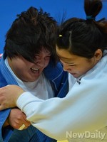 [인천AG] 북한 여자유도 단체전 