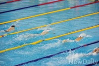 [인천AG] 400M 결승, 초반 앞서 나가는 3번레인 박태환