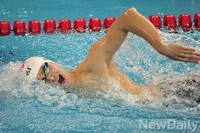 [인천AG] 400M 결승, 막판 폭풍같은 스퍼트 쑨양