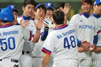 [인천AG] 아시안게임 야구, 한국 대만에 콜드게임 승리