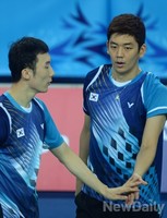 [인천AG] 이용대-유연성, 남자 복식 배드민턴 8강 진출