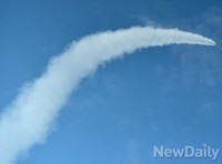 [포토] 적기를 향해 날아가는 패트리어트 미사일