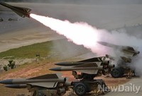 [포토] 적기를 향해 날아가는 호크미사일