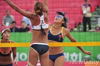 [인천AG] 여자비치발리볼, 이은아의 속공 공격