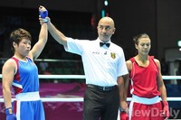 [인천AG] 여자복싱, 북한 '리향미 8강진출'