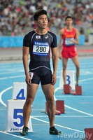 [인천AG] 육상 남자400M 예선, 출발전 쉼호흡하는 박봉고