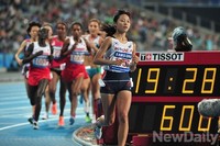 [인천AG] 육상 女10,000 결승, 현서용 '최선을 다한 아름다운 역주'