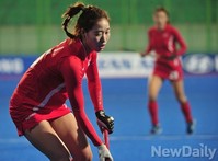 [인천AG] 한국 여자하키, 최선을 다한 '태극낭자들'