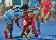 [인천AG] 여자하키, 한혜령 '몸을 사리지 않는 수비'