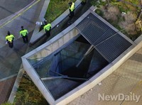 [포토] 붕괴된 판교 추락사고 현장