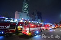 [포토] 동대문 화재, 인명피해 없이 진압