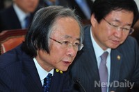 [포토] 국정감사 참석한 이주영 해수부 장관