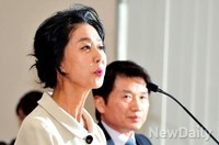 [2014국감] 배우 김부선, 국감장 등장