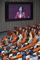 [포토] 비교섭단체 대표연설 하는 심상정 원내대표