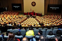 [포토] 세월호 특별법 통과 보기위해 국회 방문한 유족들