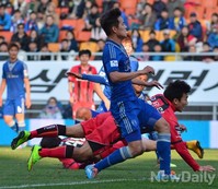 [K리그] 수원삼성, 고요한의 결승골로 14연승 무패 실패