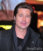 [포토] 브래드 피트, 영등포에서 팬들과 만나