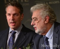 [포토] 유진 콘과 대화하는 플라시도 도밍고