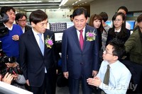 [포토] 원-위안화 직거래시장 개장 기념식 참석한 최경환-이주열