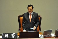 [포토] 예산안 통과, 인사말 하는 정의화 국회의장