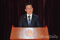 [포토] 취임사 하는 박인용 국가안전처 장관