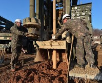 [포토] 남양주땅굴, 시추기를 이용하는 軍