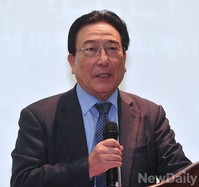 [포토] 크리에이티브 K 예선, 축사하는 중부대 임동오 총장