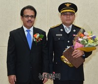 [포토] 올해 최고영웅소방 수상한 온산소방서 엄진용소방위