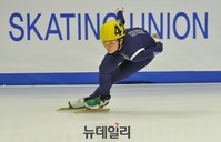 [포토] 연습하는 쇼트트랙 국가대표 심석희 선수
