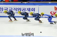 [포토] 대한민국 쇼트트랙 남자 3000m 싹쓸이 메달