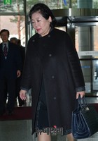 [포토] 방북위해 출입국사무소에 입장한 현정은 회장