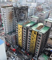 [포토] 도미노 처럼 불타버린 의정부 화재 현장