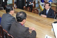 [포토] 박원순 서울시장 만난 박지원 후보