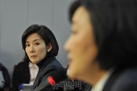 [포토] 박영선 의원 바라보는 나경원 의원