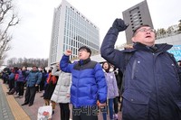 [포토] 이석기 석방 요구하는 진보단체