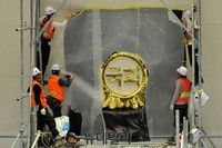 [포토] 41년만에 국회상징물 한글로 교체