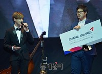 [포토] 난타 천만관객 돌파 기념행사에 깜짝 등장한 엑소 수호