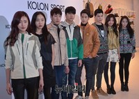 [포토] 한 자리에 모인 코오롱스포츠 모델들