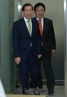 [포토] 협약식에 입장하는 박원순-원희룡
