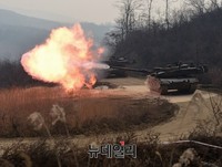 [포토] 굉음내며 불 뿜는 K-2 전차